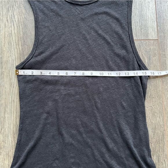Free People Intimately All the Time Linen Blend Black Tank Top Sleeveless Shirt - Picture 10 of 12